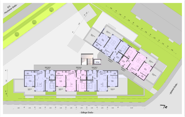 Grundriss DG Senioren Wohn- und Begegnungszentrum